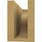 Ekena Millwork 4in. W x 6in. H x 12in. L Carmel Woodgrain TimberThane Rafter Tail, Primed Tan RFTUR04X06X12CARRCPR - alternate 5